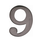 M Marcus Heritage Brass Numeral 9 - 51mm Self Adhesive